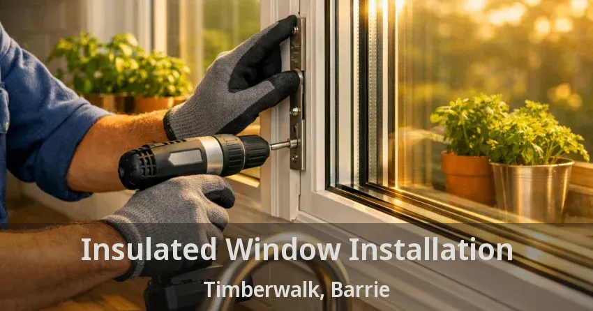 Insulated Window Installation Timberwalk, Barrie - ON