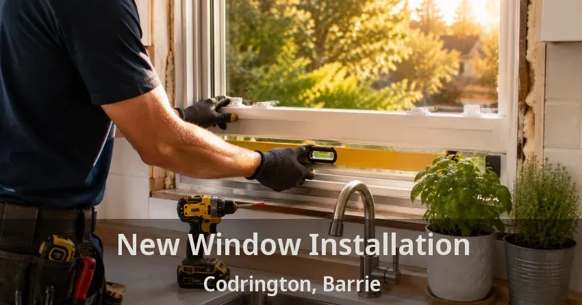 New Window Installation Codrington, Barrie - ON