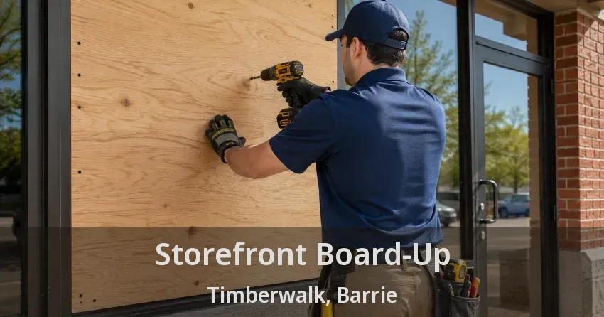 Storefront Board-Up Timberwalk, Barrie - ON