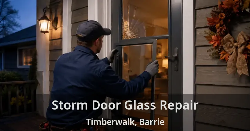 Storm Door Glass Repair Timberwalk, Barrie - ON