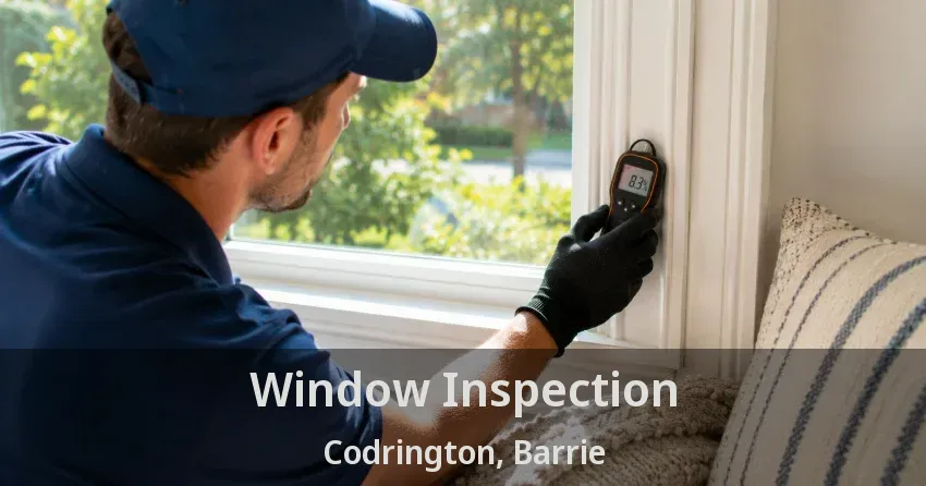 Window Inspection Codrington, Barrie - ON
