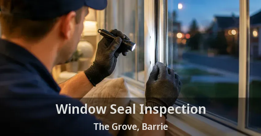 Window Seal Inspection The Grove, Barrie - ON
