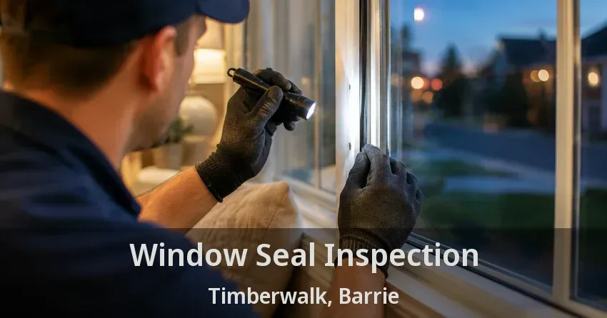 Window Seal Inspection Timberwalk, Barrie - ON