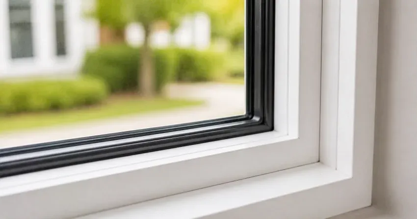 technician repairing window and door hardware in Bayfield, Barrie home